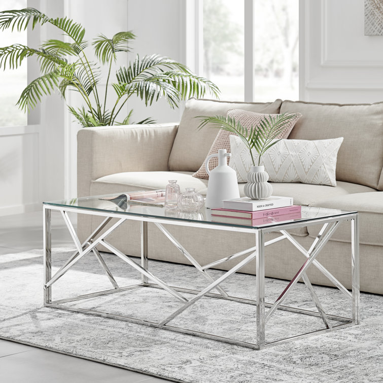 White gloss and on sale glass coffee table